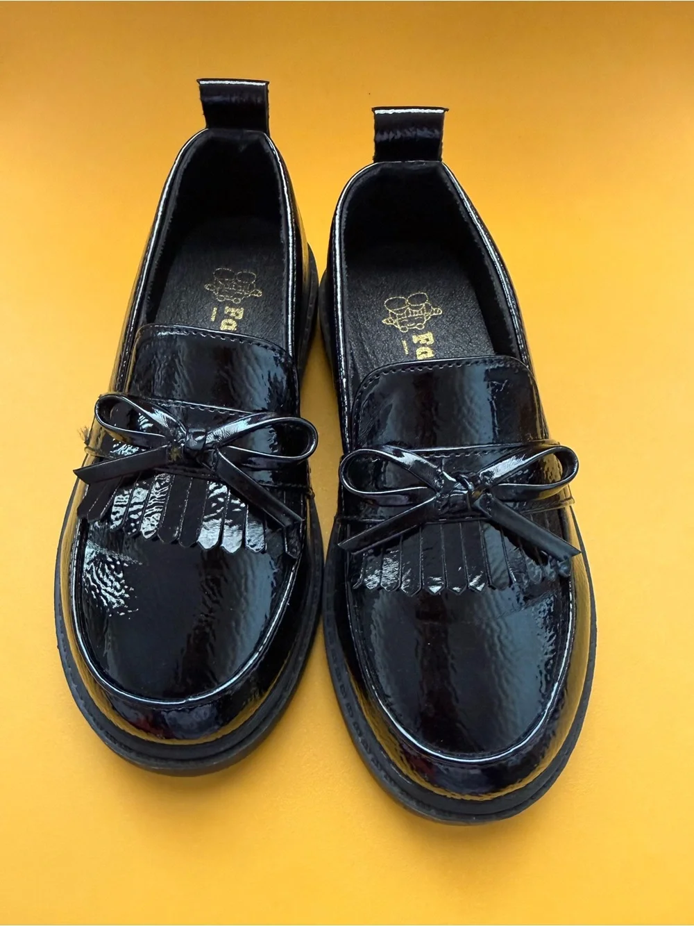 Classic Patent Loafer for Kids - Black